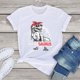 thumbnail image 3 of FLC 100% algodón Mamasaurus T rex dinosaurio divertido mamá saurio madre familia regalo mujer camiseta estampada Top unisex mujer linda camiseta, 3 of 5