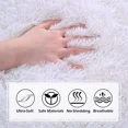 thumbnail image 6 of Lochas Fluffy Rug Soft Fuzzy Shag Carpet for Bedroom Living Room Indoor Home Decor Nursery Big Area Rugs, 5'X8',White, 6 of 7