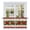 Red, variant on Green Forest Tier Curtains, Mysterious Primitive Forest Pine Tree Light Filtering Kitchen Curtains, 2Pcs Rod Pocket Half Window Treatments Panels for Sink Cafe Cabinet Camper 27.5x24 Inches