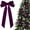 Purple, variant on Deeceymbur 16 Pcs Velvet Christmas Bows for Tree Wreath Gift Wrap Craft Wedding Party Decoration Holiday Accents