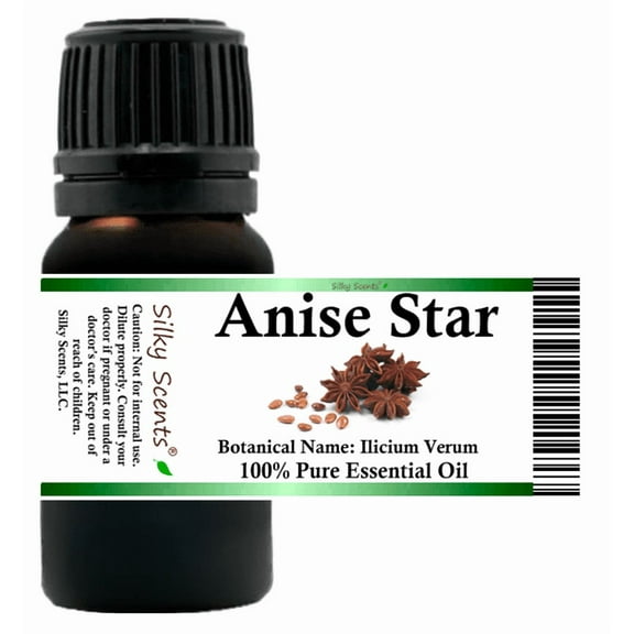 Anise Star Essential Oil 5 ml (1/6 fl oz) - 100% Pure and Natural by Silky Scents