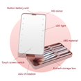 thumbnail image 4 of De Maquillaje Con Luz Led Con Pinceles De Maquillaje Caja De Espejo De Maquillaje Plegable De Viaje Espejo Compacto Portátil Sweethay HA045607-01, 4 of 6