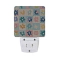 thumbnail image 5 of Yayeee LED Night Light for The Home Plug in With Light Sensors 2 Pack, Green Floral, 5 of 6