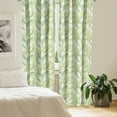 thumbnail image 2 of Ambesonne Palm Leaf Curtains, Fresh Environment, Pair of 28"x63", Fern Green Pale Green, 2 of 5