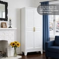 thumbnail image 5 of Metal Kitchen Pantry Cabinet with 2 Doors and 3 Adjustable Shelves, 5 of 7
