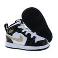 thumbnail image 4 of Toddler's Jordan 1 Mid SE Black/Metallic Gold-White (BQ6933 007) - 4, 4 of 5
