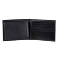 thumbnail image 2 of Monedero Tommy Hilfiger de cuero negro con doble pliegue para hombre, 2 of 2