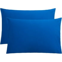 2 Pack Microfiber Pillow Cases, 1800 Super Soft Pillowcases with Envelope Closure, Wrinkle, Fade and Stain Resistant Pillow Covers 20" x 30" Royal Blue