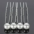 thumbnail image 4 of Besufy Hairpin 20Pcs Charm Wedding Bridal Party Hair Pins Clip Barrette White Faux Pearl Hairpins, 4 of 7