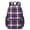Purple and White, variant on Green and Pink Checkered Pattern 17" School Backpacks for Teens,Waterproof Oxford Fabric,S-Shape Padded Straps for School,Travel,Hiking,Camping