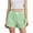 Green, variant on Elippeo Women Striped Shorts  Elastic Waist Summer Casual Shorts Streetwear for Daily Date