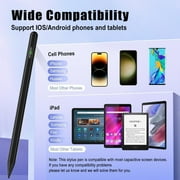 Stylus Pen for Touch Screens – Active Universal Stylus Compatible for iPad, iPhone, Samsung & Other iOS/Android Smartphones & Tablets, Tablet Pencil with Fast Charging, LED Power Display, Black