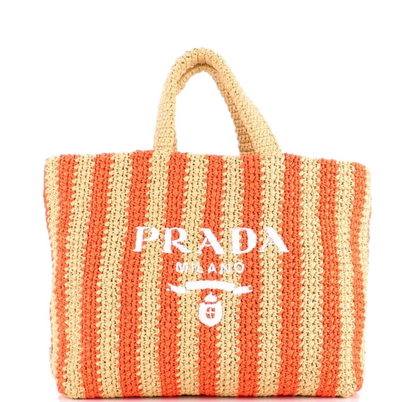 Pre-Owned Logo Tote Raffia Large By Rebag