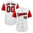thumbnail image 3 of Camiseta de béisbol personalizada con estampado de rayas y nombre del equipo y número, camiseta deportiva para hombres y niños, 3 of 5