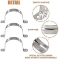 thumbnail image 3 of 20pcs Pipe Strap Clamp 304 Stainless Steel Pipe Clips U Shaped Pipe Straps Saddle Clip Two Hole, 3 of 5