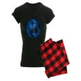 thumbnail image 1 of CafePress - Blue And Black Yin Yang Dragons Pajamas - Women's Dark Pajamas, 1 of 1