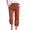 Coffee, variant on Mrat Women's Cropped Casual Capris Dressy Cropped Pants Yoga with Pocket Waist Capris Trousers Stretch Capris for Women Cropped Leggings for Women Casual Summer Dark Gray S