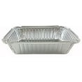 thumbnail image 4 of Pactogo 2 1/4 lb. Oblong Deep Aluminum Foil Take-Out Pan with Clear Plastic Dome Disposable Containers 8.44" x 5.94" x 1.81" (Pack of 500 Sets), 4 of 6