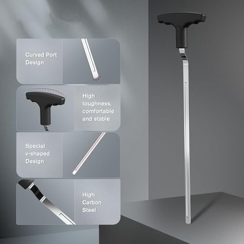Golf Grip Removal Tool, V-Groove Grip Remover Saver 11" for Standard Length Swinging Grips Golf Grip Kit Golf Tools Golf Supplies Golf Grip Tool Grip Remover Gripping Tool