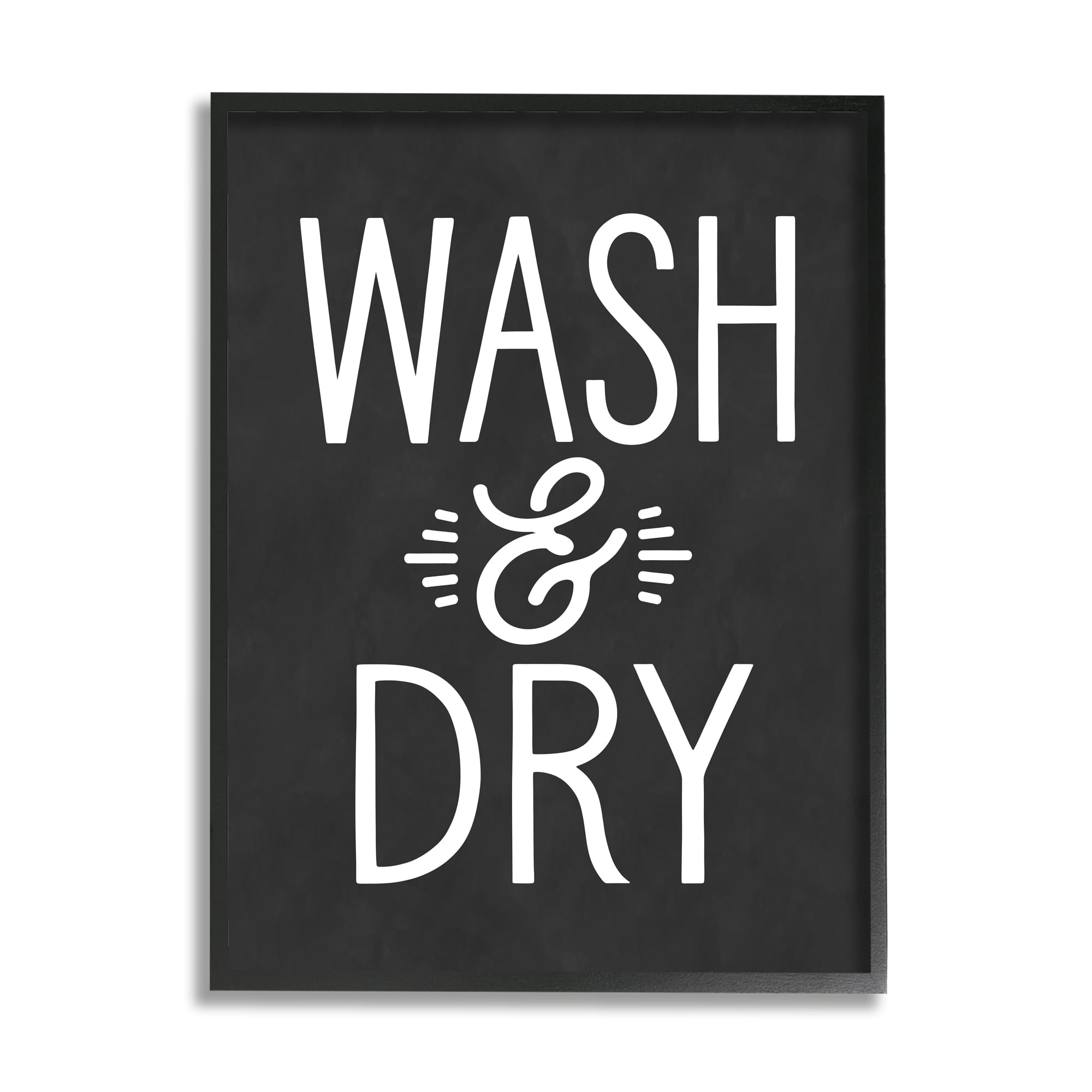 Stupell Industries Wash And Dry Vintage Cleaning Phrase Kitchen Laundry, 16 x 20, Design by Lettered and Lined