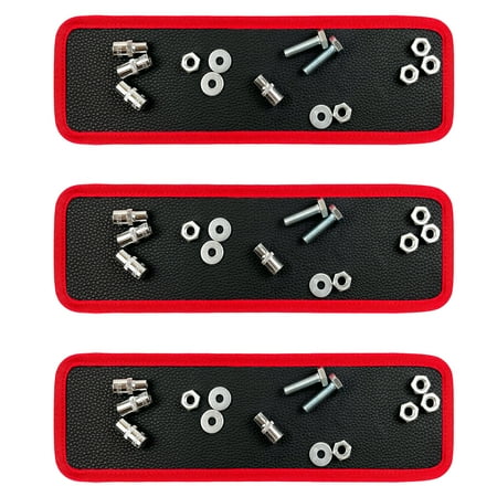 3-Piece Magnetic Tool Parts Mat-Medium Size Flexible Magnetic Tool Holder Tools Can Stay Vertical Horizontal and Inverted Statusesfor Screw Bolts Nuts Washers Pins