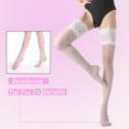 thumbnail image 4 of Bas Cuisses G&Y avec Silicone - Collants en Nylon 15D Transparents à Dentelle, Maintien, pour Femmes, 4 of 7