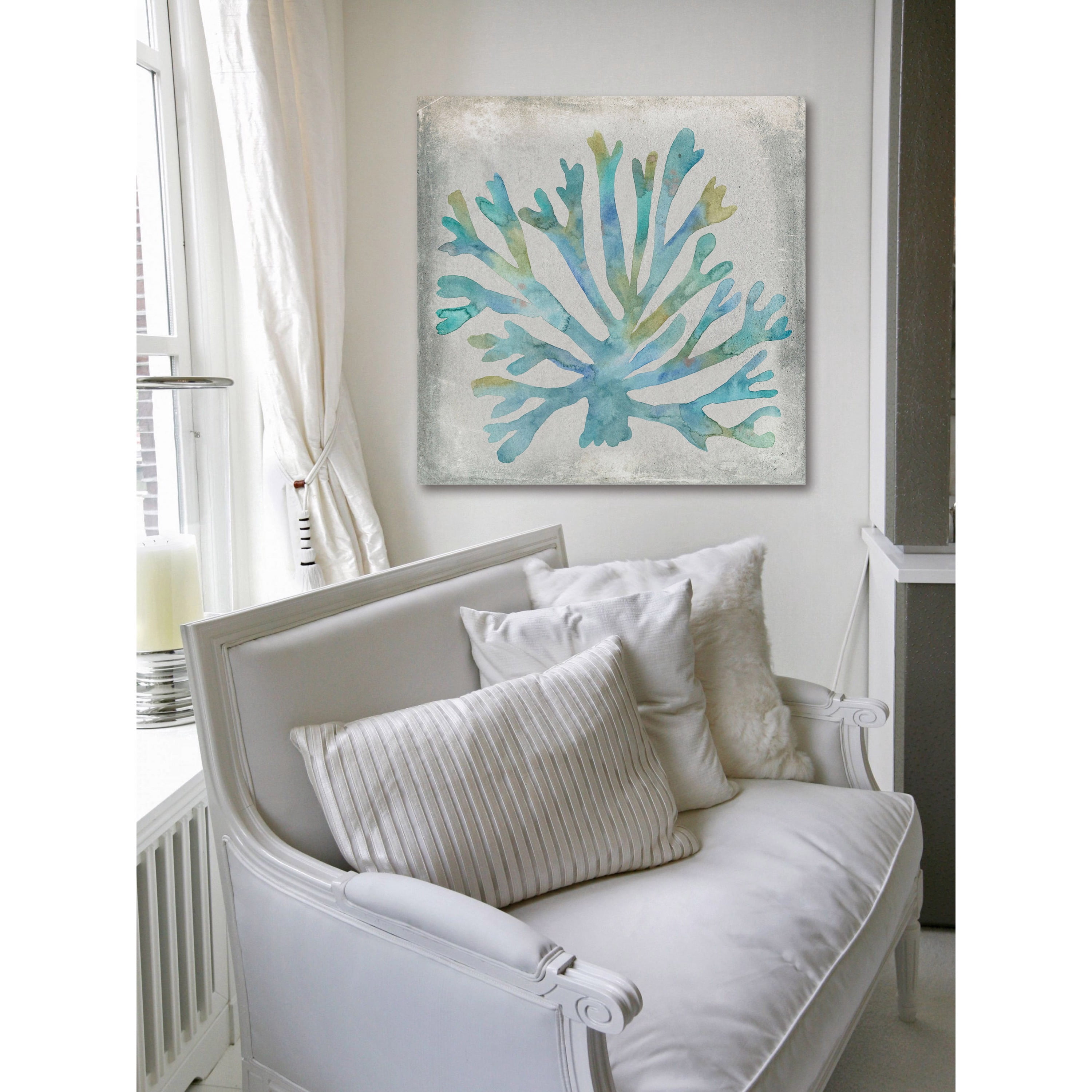 Marmont Hill "Watercolor Coral I" Painting Print on Wrapped Canvas
