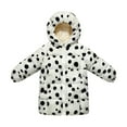 thumbnail image 2 of Fjofpr Toddler Girls Coats 2T - 3T Children's Solid Color Long Sleeved Hooded Thick Mid Length Jacket Casual And Comfortable Warm Jacket White 3 Years, 2 of 5
