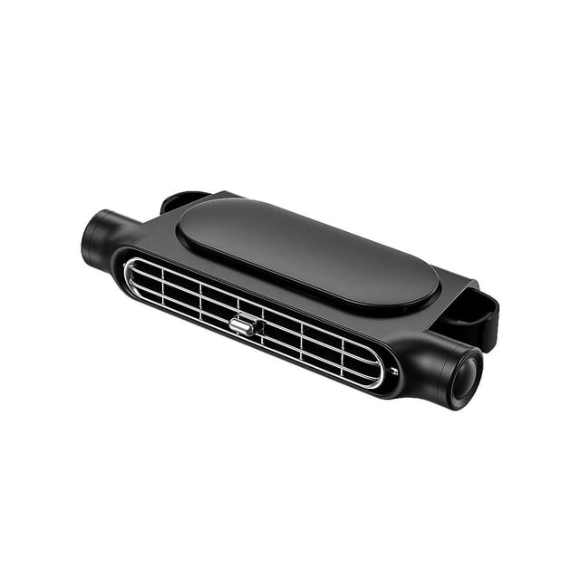 Ventilador portátil TQEHS para reposacabezas de coche tipo C blanco y negro