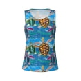 thumbnail image 4 of Haiem Little Sea Turtles Workout Tank Tops for Women, Athletic Sports Slim-Fit Tank Tops, Compression Sleeveless Dry Fit Shirts,Athletic Shirt-Medium, 4 of 9