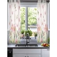 thumbnail image 2 of Pink Spring Floral Sheer Curtains 45 Inch Length 2 Panels Set for Living Room/Bedroom, Pastoral Flowers Farmhouse Rustic Kitchen Curtains Grommet Semi-Sheer Curtains Window Treatments 42"x45"x2, 2 of 7