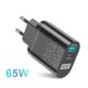 thumbnail image 1 of 1 cargador de teléfono móvil de carga rápida PD de nitruro de galio negro estándar europeo de 65 W, 1 of 4