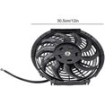 thumbnail image 4 of 12 Inch Universal Electric Slim Fan Push Pull Radiator Engine Cooling Fan Mount Kit 12v Auto Ventilation Fan 2250rpm Car Exhaust Radiator With Mount K, 4 of 5