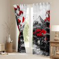thumbnail image 3 of Castle Fairy Sakura Curtains Pack of 2 (42x84 Each),Japanese Style Curtains Blackout, 3 of 6