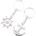 thumbnail image 1 of 1 Pair Keychain, Fashion Engraved Love Couple Key Ring Couple, 1 of 5