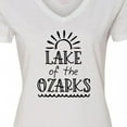 thumbnail image 4 of Inktastic Lake of the Ozarks Sun and Lake Women's V-Neck T-Shirt, 4 of 5