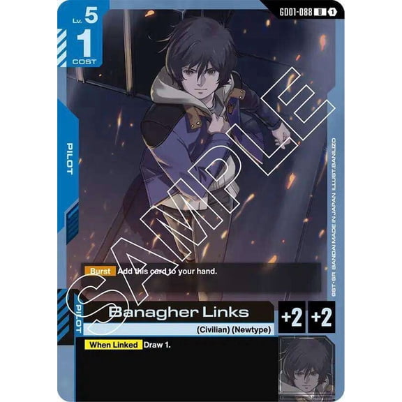 Gundam Newtype Rising Uncommon Banagher Links GD01-088