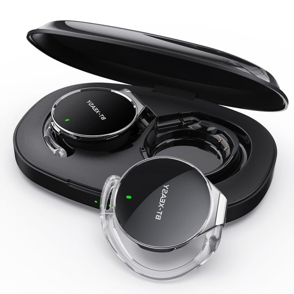 BEVCEFCC Auriculares Bluetooth 5.4 inalámbricos de diadema abierta con gancho para la oreja, conexión simultánea a dos dispositivos, diseño de clip, ligeros para deporte, correr y gimnasio