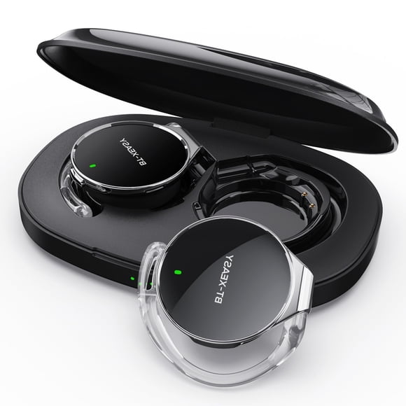 BEVCEFCC Auriculares Bluetooth 5.4 inalámbricos de diadema abierta con gancho para la oreja, conexión simultánea a dos dispositivos, diseño de clip, ligeros para deporte, correr y gimnasio