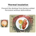thumbnail image 6 of Wobogo Cobras Bamboo Forest Placemats Coasters Set of 4 Heat-resistant Non-slip Easy to Clean Square Dinner Plate Mat, 6 of 8