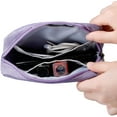 thumbnail image 3 of E-Tree 7 inch Canvas Zippered Small Bag, Mini Travel Makeup Carrying Case, Cosmetic Bag, Portable Electronics, 3 of 5