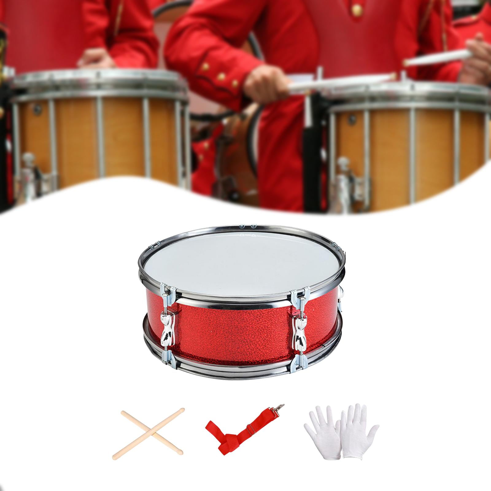 Snare Drum Percussion Instrument Music Drum Drum Set with Stainless Steel Build for Beginners Boys Children Parties