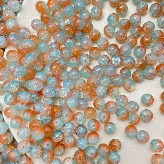 Cterwk 50Pcs Glass Beads for Jewelry Making, 10mm Crystal Beads for Bracelets Jewelry Making and DIY Crafts