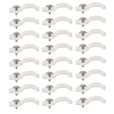 200pcs Light Clamp Retaining Clips Plastic Fixer Clip with Screw for LED Strip Light LED Clips