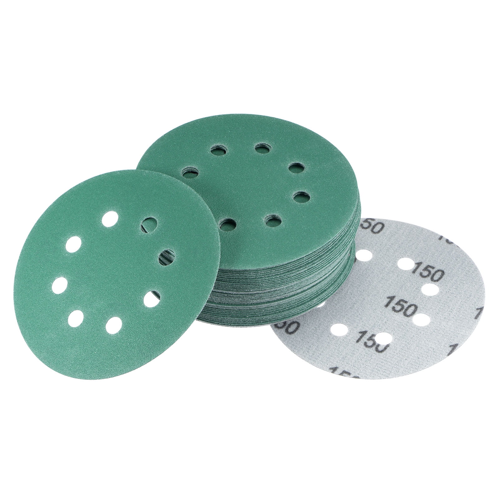 50-Pack Supplies for Kitchen Easter St Patricks Day Easter 5-Inch 8-Hole 220-Grit Dustless Hook and Loop Sanding Discs