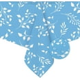 thumbnail image 1 of Blue Rectangle Tablecloth, Flower Print Tablecloth, Blue Leaf Tablecloth, Indoor/Outdoor Waterproof Wrinkle Free Durable Rectangle Tablecloth for Rectangle Tables 60 X 84, 60 X 102, 60 X 120 Inch, 1 of 5