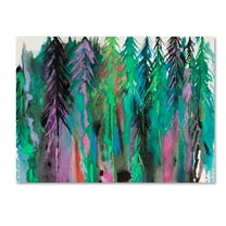 Trademark Fine Art 'Colorful Forest' Canvas Art by Michelle Faber