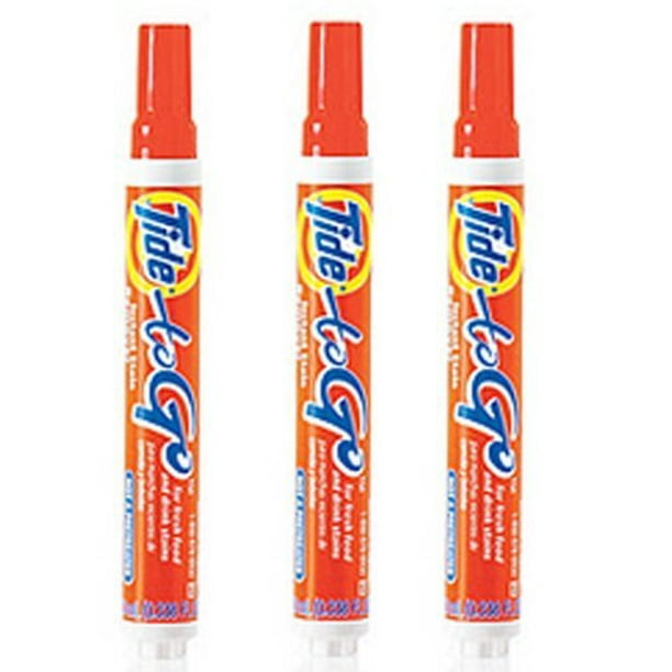 Tide 3x Pack Stain Remover Pen To Go Instant Stain Remover by