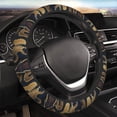 thumbnail image 5 of Honeii Ball Phyton Snake Print Stretch Elastic Steering Wheel Cover - Universal 15", Fits Sedans, SUVs, Vans, & Trucks Effortlessly, 5 of 6