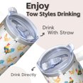 thumbnail image 4 of 20oz Whimsical Chicken Tumbler with Handle Special Birthday Christmas Gift for Chicken Fans Women Men Insulated Travel Mug Cup Holder Friendly Durable Build Hot Chocolate Cold Soda Daily Use, 4 of 6
